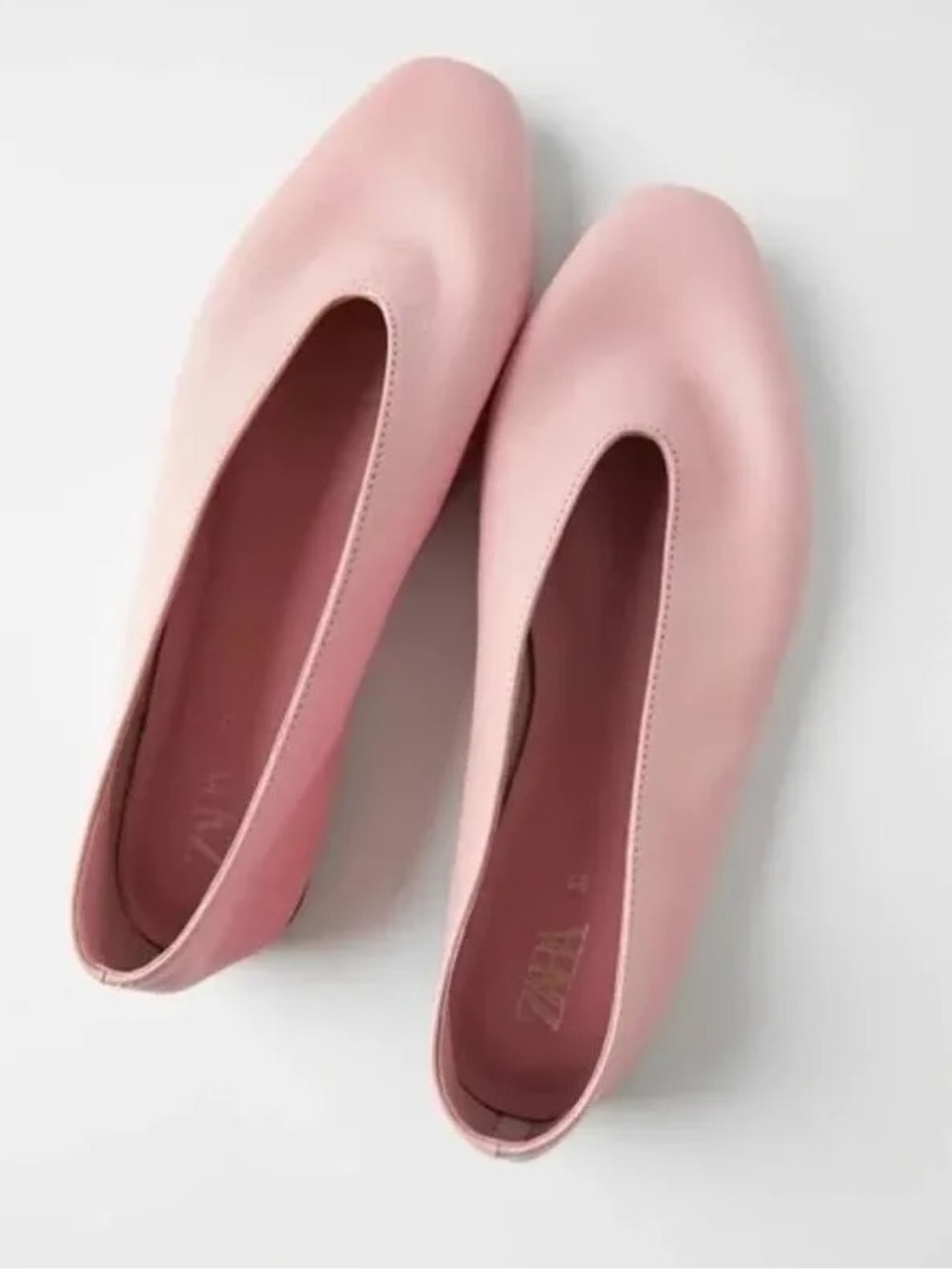 Zara | Leather Slip-On Ballet Flats